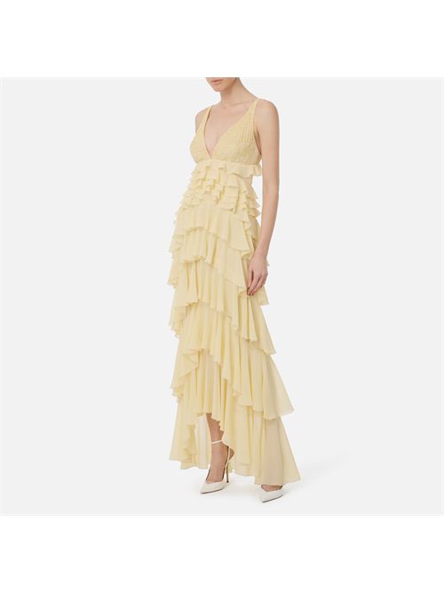 dress woman yellow ELISABETTA FRANCHI | ABR4252E2/DC7